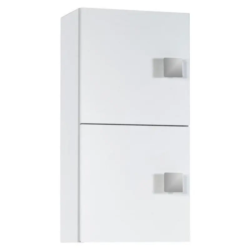 Hängeschrank mit 2 Türen Quadra B: 33 cm Weiß