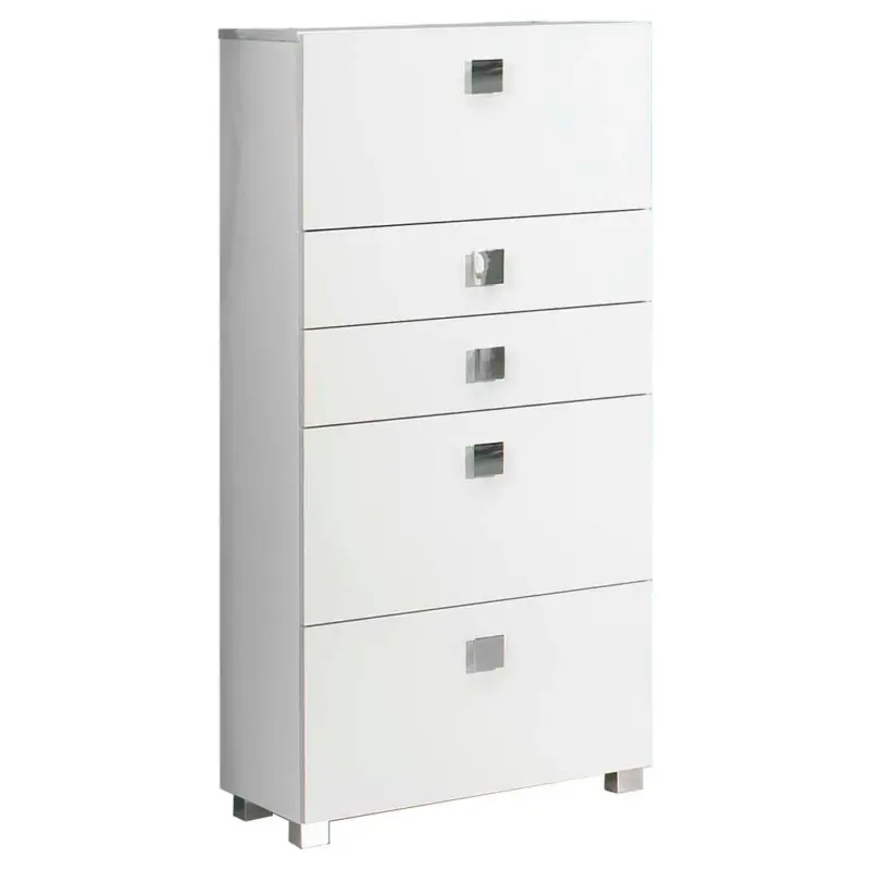 Midischrank mit Laden Quadra B: 65 cm Weiß