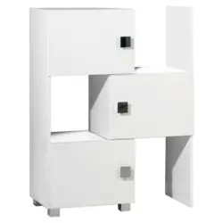 Badezimmerregal stehend Wei&szlig; BxH: 47-78x101 cm Quadra
