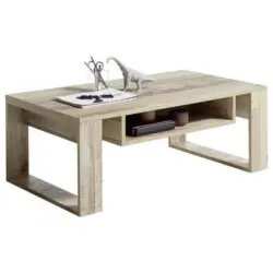 Couchtisch Holz mit Ablagefach Loris, Braun