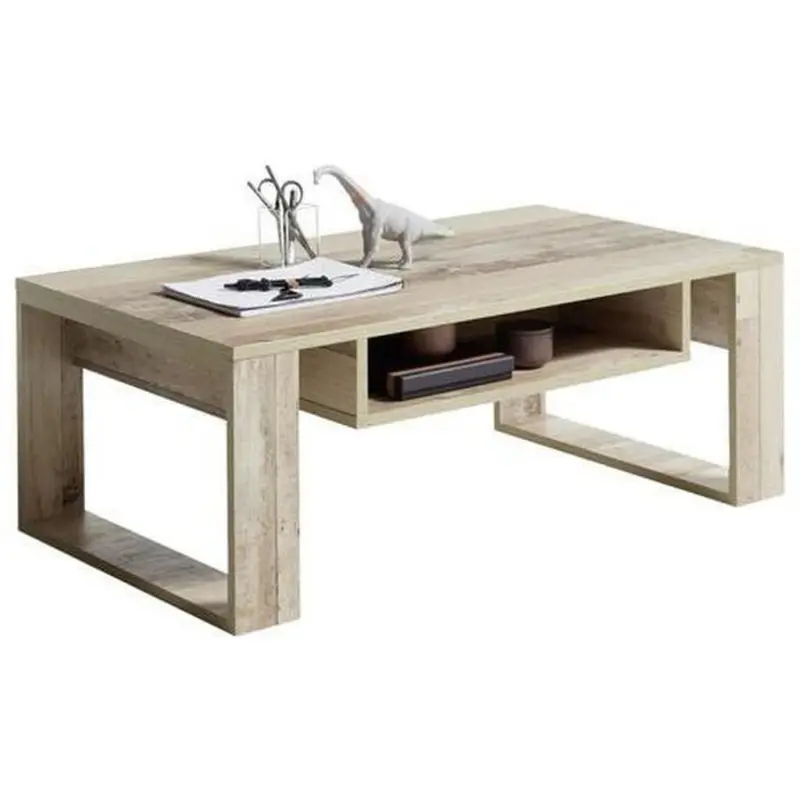 Couchtisch Holz mit Ablagefach Loris, Braun