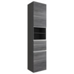 Möbelix Hochschrank Mit Soft-Close Arezzo 40cm, Graphit/Eiche