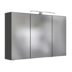 Spiegelschrank Arezzo Mit Led 3-Türig Bxhxt: 120x64x20 Cm
