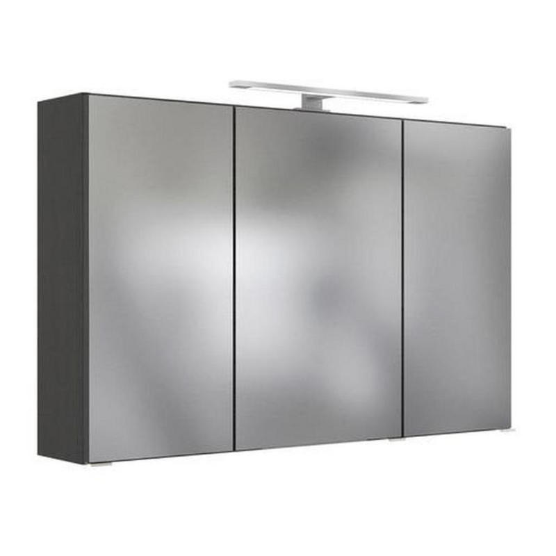 Spiegelschrank Arezzo Mit Led 3-Türig Bxhxt: 100x64x20 Cm