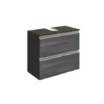 Möbelix Waschbeckenunterschrank Arezzo B: 60 cm Silbereiche Dekor