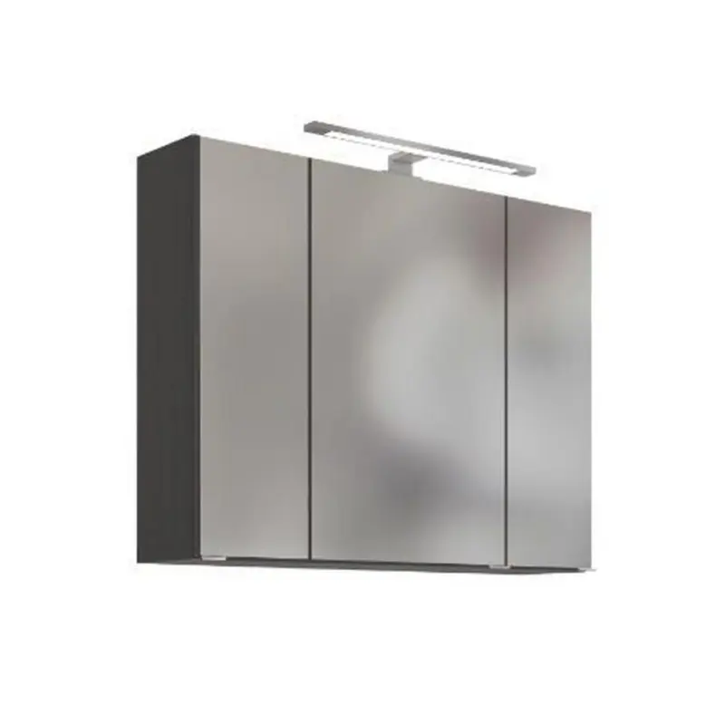 Spiegelschrank Arezzo mit Led 3-Türig BxHxT: 80x64x20 cm