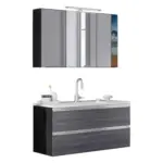 Möbelix Badmöbel-set 3-tlg. Inkl. Led Arezzo B: 100cm, Eiche Dekor