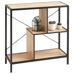 Regal Industrial Iv B: 80 Cm Eiche Dekor/schwarz