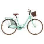 Möbelix Citybike Damen 28 Zoll Zeeland Mit Korb Mintgrün 1 Gang