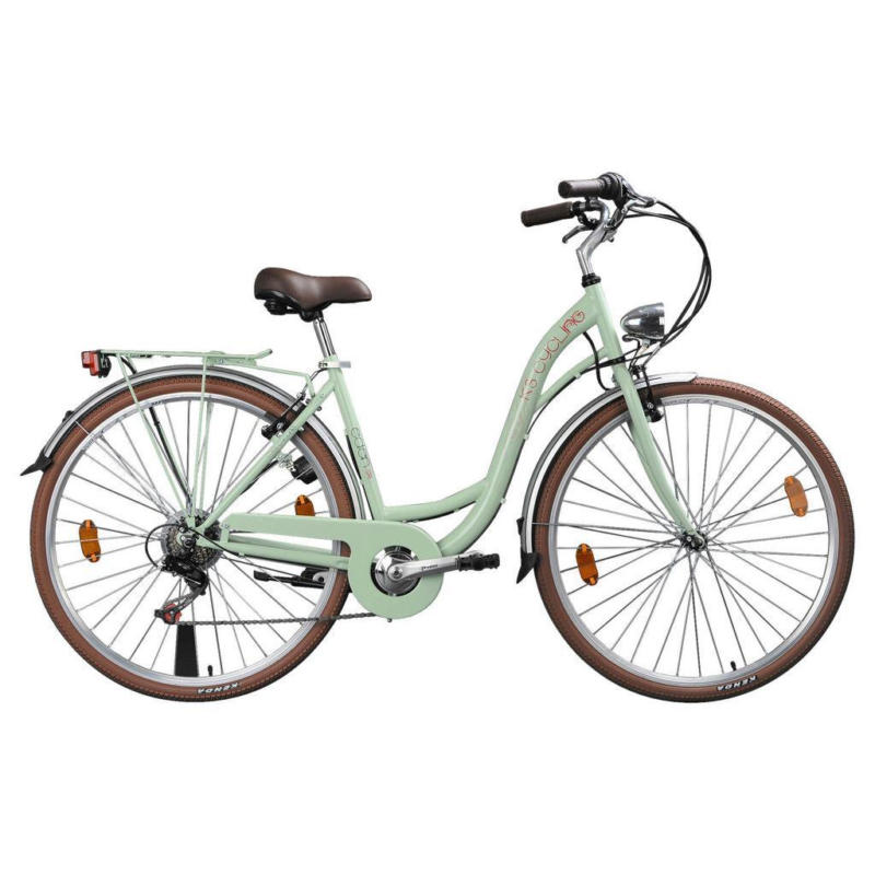 Citybike Damen 28 Zoll Eden Mintgrün 6 Gänge