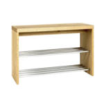 Möbelix Garderobenbank Bench B: 81 cm 2 Schuhablagen Eichefarben