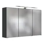 Möbelix Spiegelschrank Pienza Mit Led 3-Türig Bxhxt: 100x64x20 Cm Grau