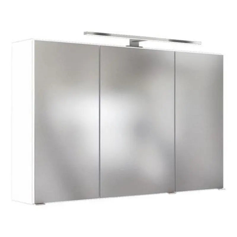 Spiegelschrank Pienza Mit Led 3-Türig, Weiß