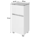 Möbelix Unterschrank Mit Türdämpfer Pienza B: 40 Cm, Graphitfarben