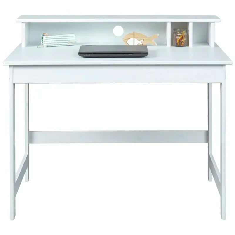 Schreibtisch Massiv B 110cm H 76cm Hilda, Wei&szlig;
