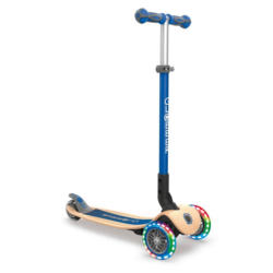 Kinder-Dreiradscooter Globber Primo, Blau, klappbar