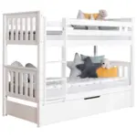 Möbelix Etagenbett Sammy Weiß Kiefer Massiv 90 Cm Mit Bettkasten