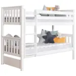Möbelix Etagenbett Sammy Weiß Kiefer Massiv 90 Cm Mit Leiter