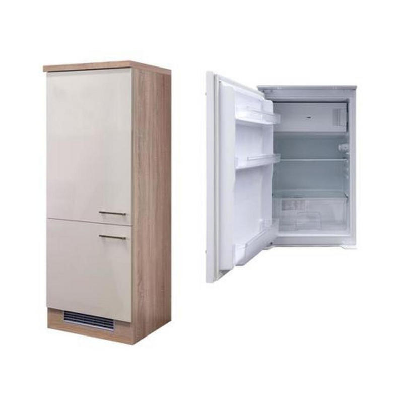 Kühlschrank-Umbauschrank Nepal B: 60 cm Kaschmir Glanz