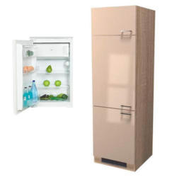 Kühlschrank-Umbauschrank Nepal B: 60 cm Kaschmir Glanz