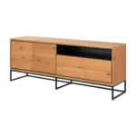 Möbelix Kommode B 197,8 Cm Dalarna, Eichefarben/schwarz