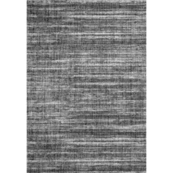 Webteppich Anthrazit Naturfaser Parma 80x300cm