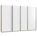 Möbelix Schwebetürenschrank 350cm Level 36a, Weiß/eiche