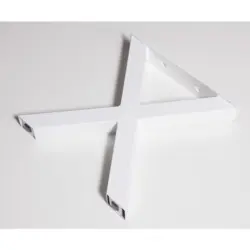 Bankgestell Stahl Weiß Bxh: 40x42 Cm, X-Form