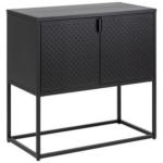 Möbelix Sideboard Metall Mit 2 Türen 82 Cm Newton Schwarz