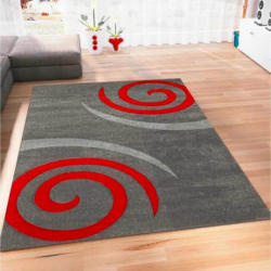 Webteppich Rot Naturfaser Cascada Plus 160x230 cm