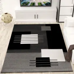 Webteppich Grau Naturfaser Cascada Plus 160x230 cm