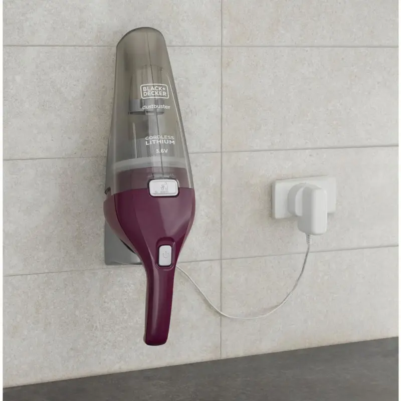 Akku- Handstaubsauger ohne Beutel mit Wandhalterung 3,6 V