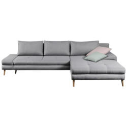 Ecksofa mit Schlaffunktion + Bettkasten Floby, Webstoff