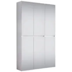 Garderobenschrank Mirror Weiß Mit Spiegel B: 111 cm