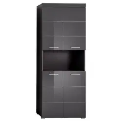 Hochschrank Amanda B: 73 Cm Grau