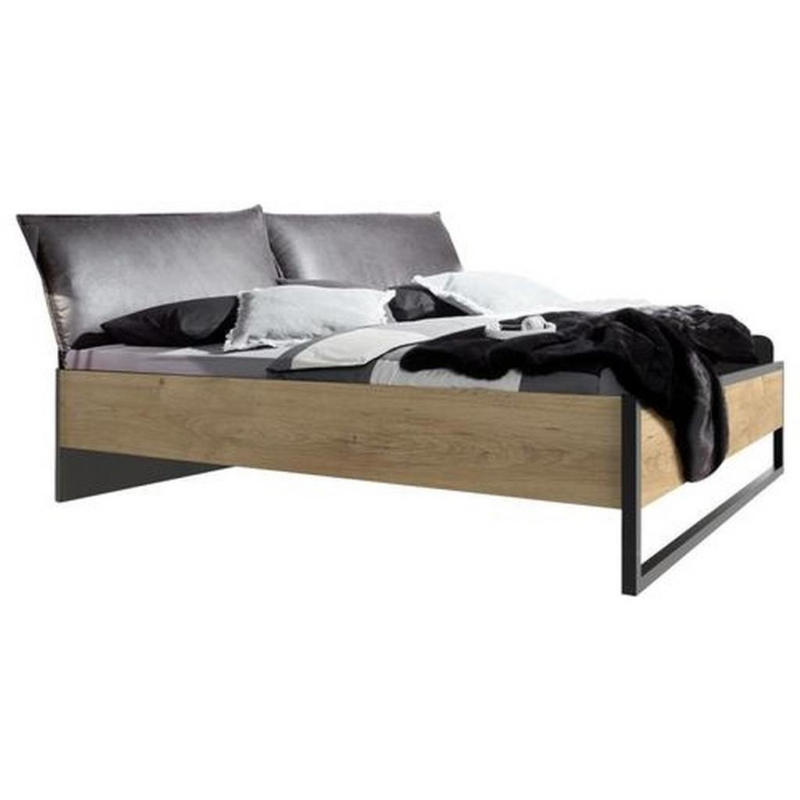 Futonbett 160x200 Detroit Eichefarben + Graphit