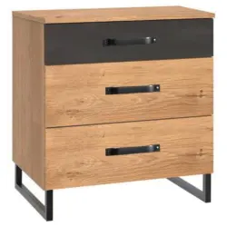 Nachtk&auml;stchen Eiche Dekor H: 64 Cm Detroit