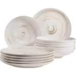 Möbelix Tafelservice Derby Porzellan 6 Personen Geschirr Set