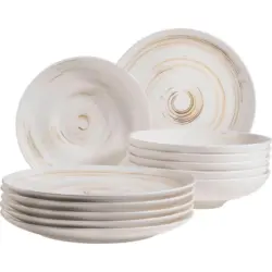 Tafelservice Derby Porzellan 6 Personen Geschirr Set