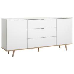 Sideboard teilmassiv, 3 Laden 180cm Göteborg 51 Sonoma Eiche