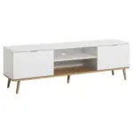Möbelix Tv-element Göteborg 160 Cm Weiß/sonoma Eiche Dekor