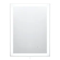 Wandspiegel Mirror Clock Quadratisch 60x80 Cm Silber