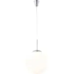 Möbelix Hängeleuchte Balla H: 180 cm 1-Flammig, Opalglas-Kugel