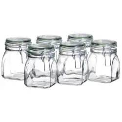 Einmachgl&auml;ser 6er-Set Gothika Je ca. 750ml, Auslaufsicher
