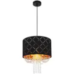 Möbelix Hängeleuchte Clarke H: 150 cm 1-Flammig, mit Glasgehänge