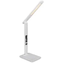 LED-Tischlampe Tanna dimmbar Weiß mit Kalenderfunktion