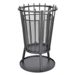 Möbelix Feuerkorb DxH 40x61 cm mit Funkenschutz Schwarz
