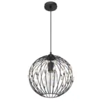 Möbelix Hängeleuchte Kristall H: 120 cm 1-Flammig, mit Kristallglas