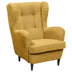 Ohrensessel Oskar Webstoff Safran