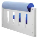 Möbelix Kinder-Nackenrolle Hellblau/Dunkelblau L: 79cm